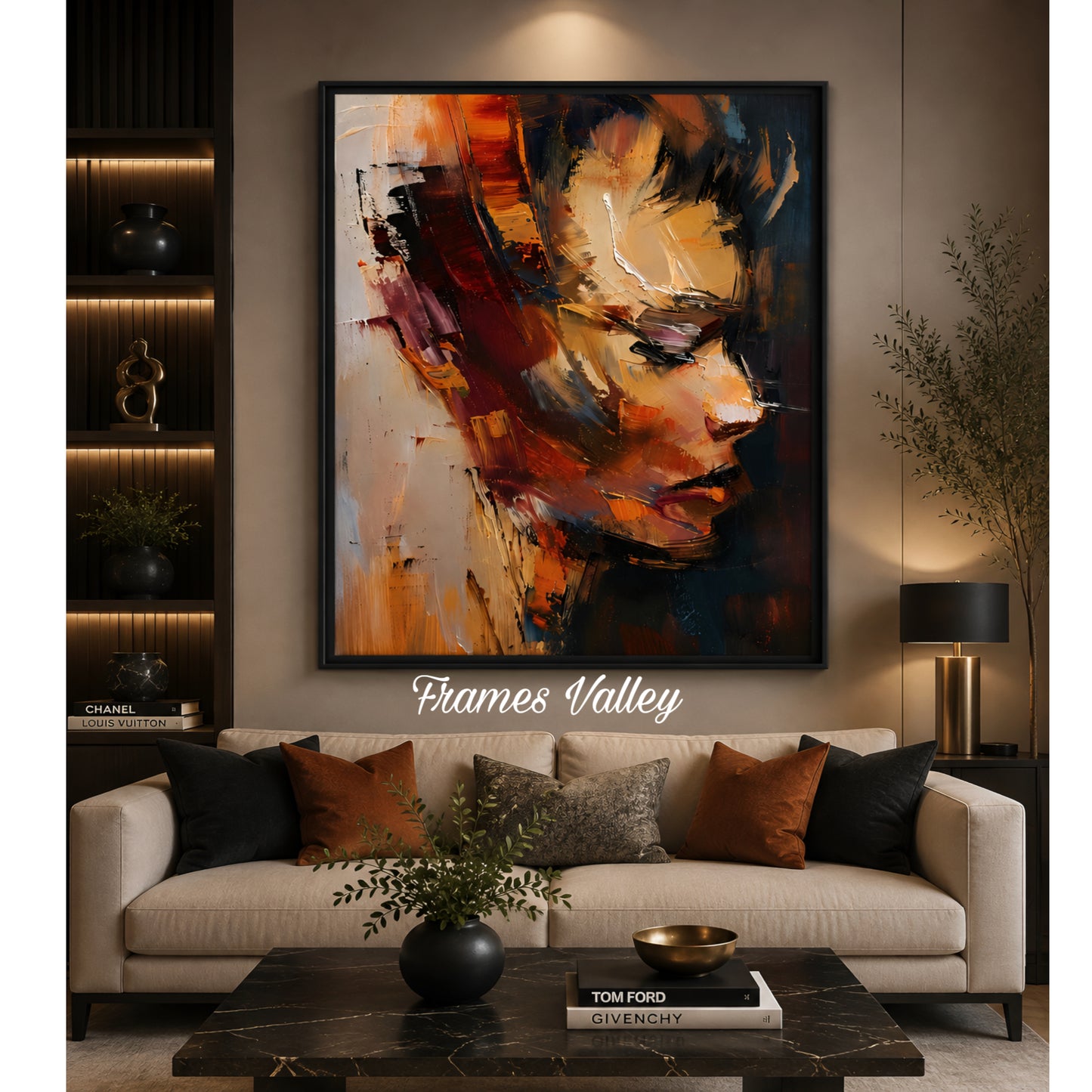 Modern Abstract Face Wall Frame