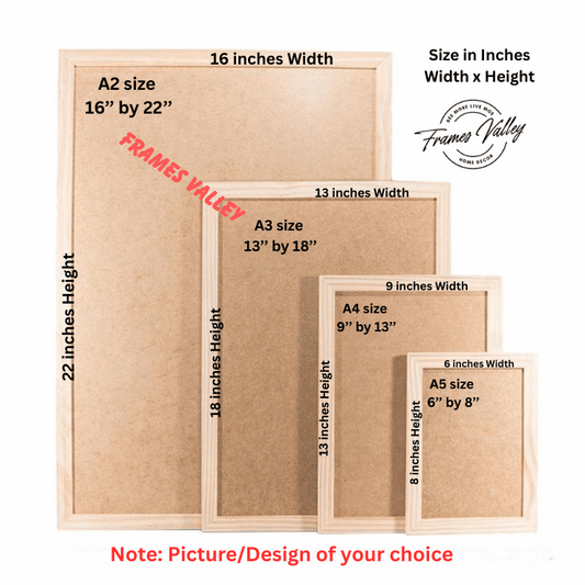Islamic Calligraphy Wall Frame Set of 5 – Allah & Muhammad ﷺ