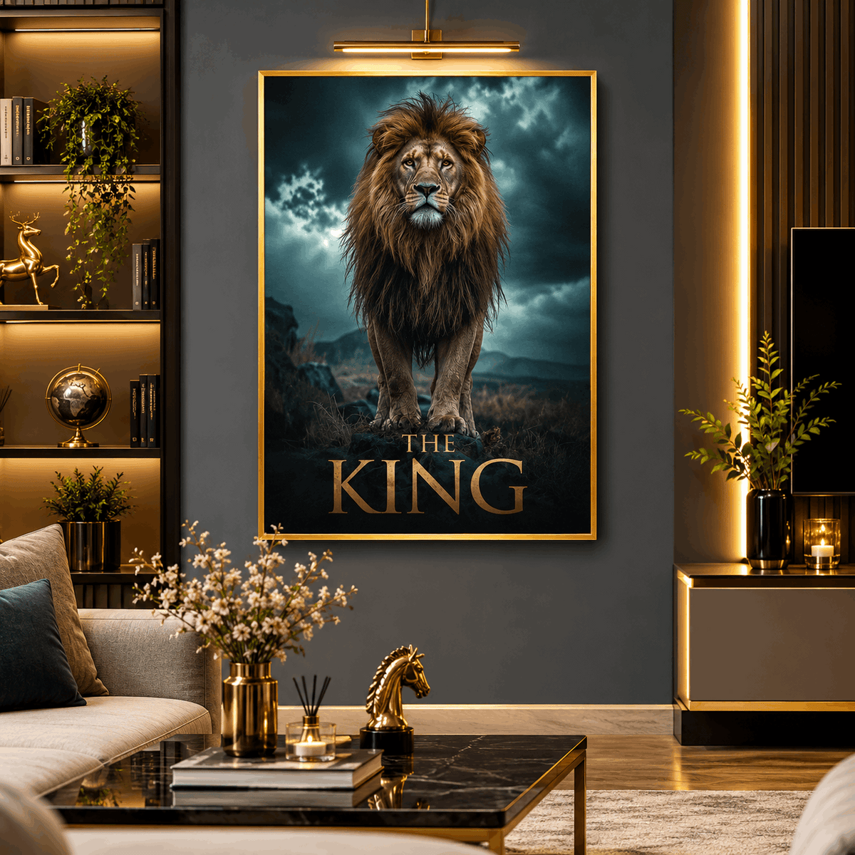The King Lion Wall Frame
