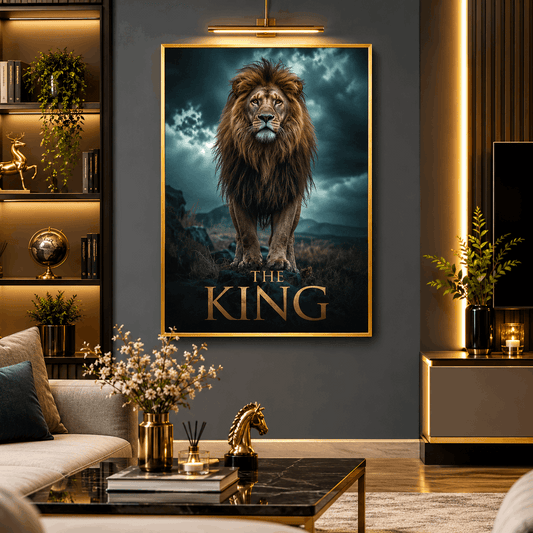 The King Lion Wall Frame