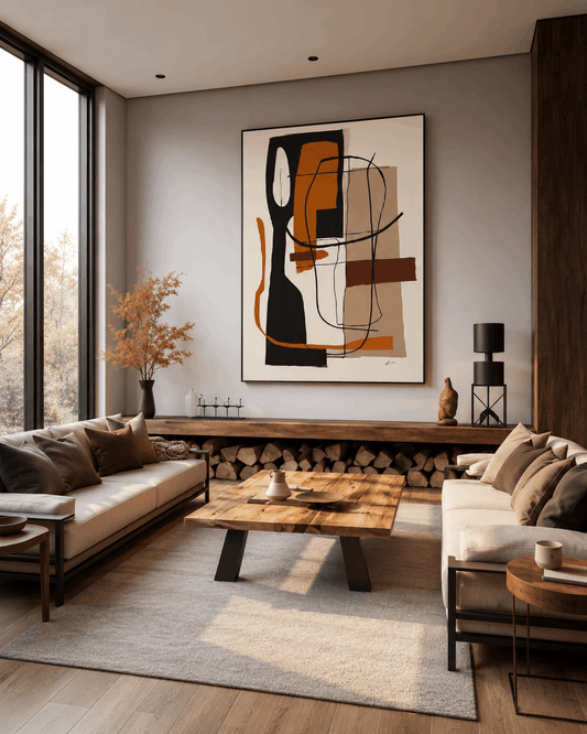 Modern Abstract Line Art Wall Frame