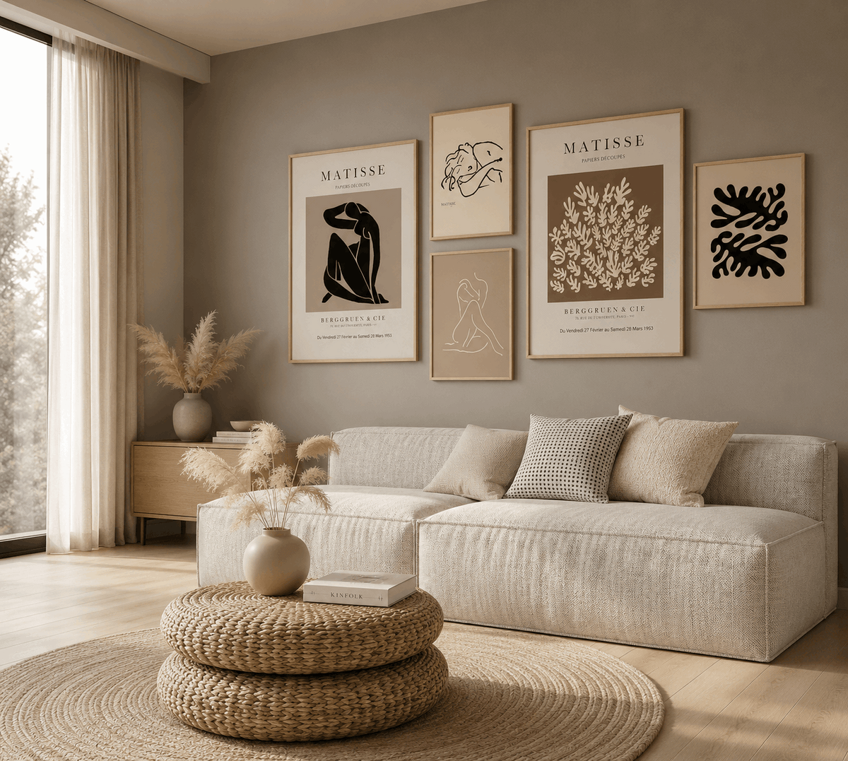 Matisse Inspired Boho Wall Frame Set of 5