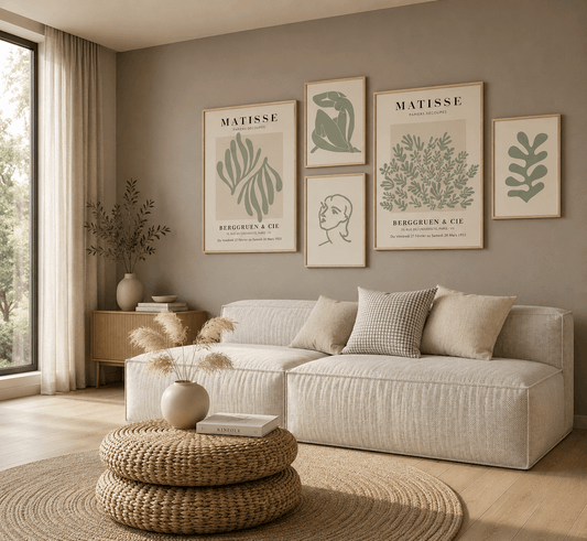 Scandinavian Botanical Wall Frame Set of 5