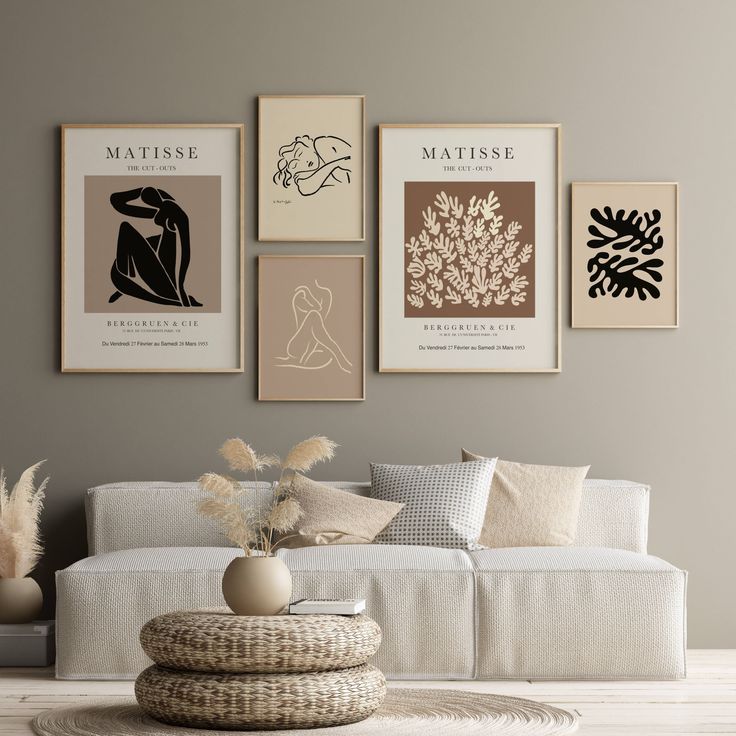 Matisse Inspired Boho Wall Frame Set of 5