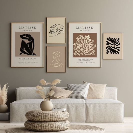 Matisse Inspired Boho Wall Frame Set of 5
