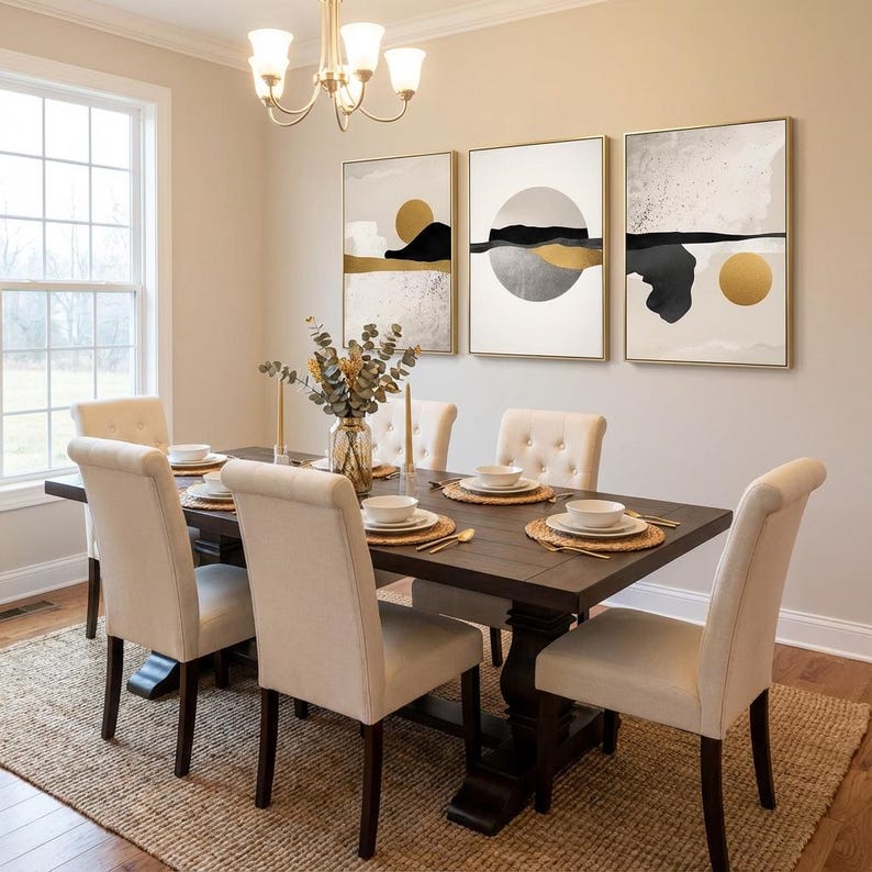 Modern Abstract Wall Art - Set of 3 Wall Frames