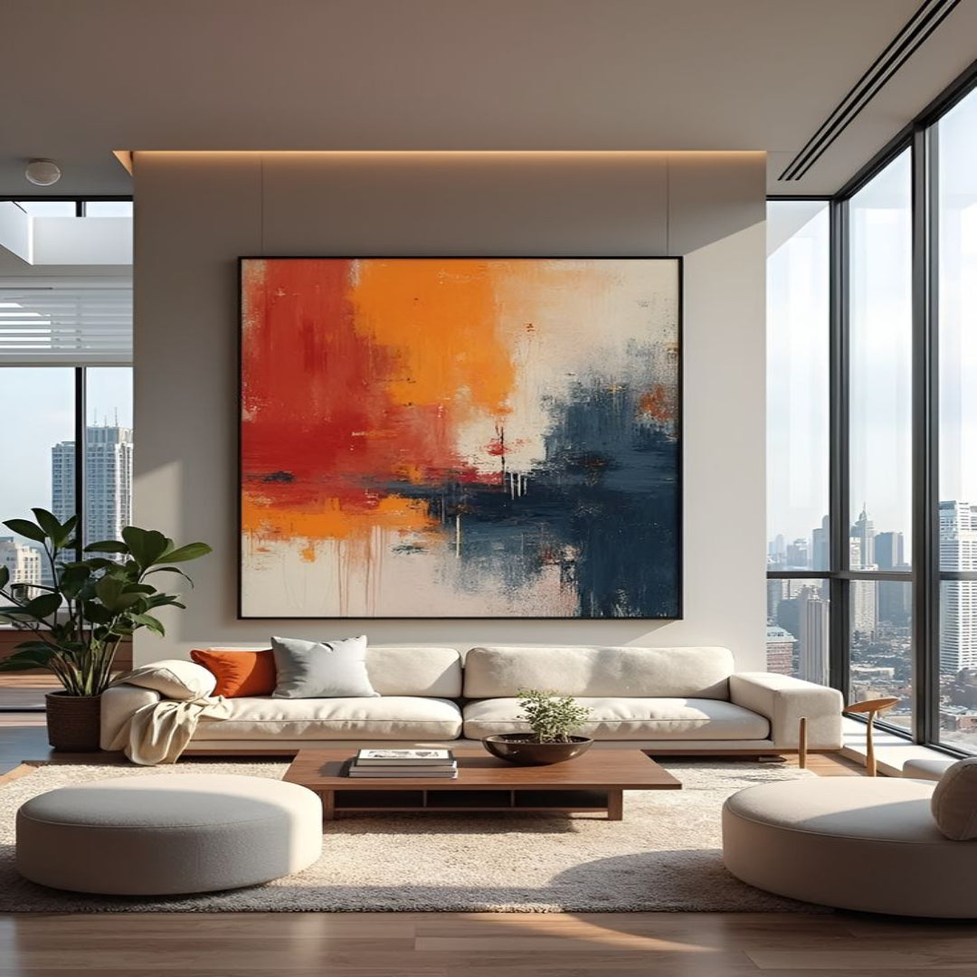 Modern Abstract Color Fusion Wall Art