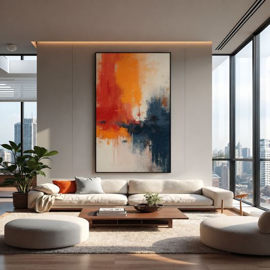 Modern Abstract Color Fusion Wall Art