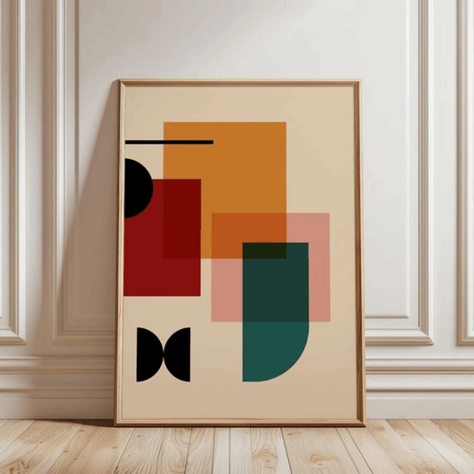Mid-Century Modern Geometric Wall Art