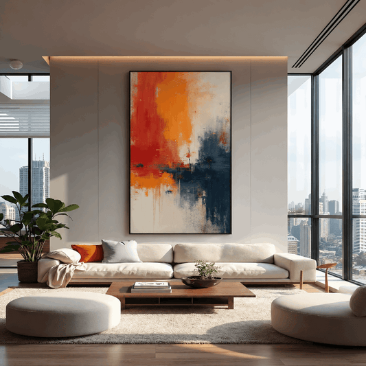 Modern Abstract Color Fusion Wall Art
