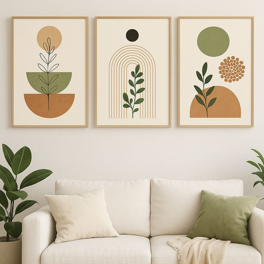 Minimalist Botanical Wall Art Set of 3