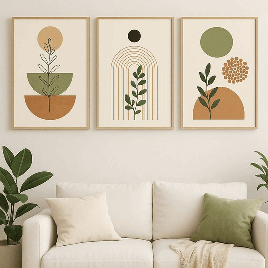 Minimalist Botanical Wall Art Set of 3