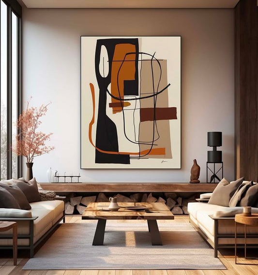 Modern Abstract Line Art Wall Frame