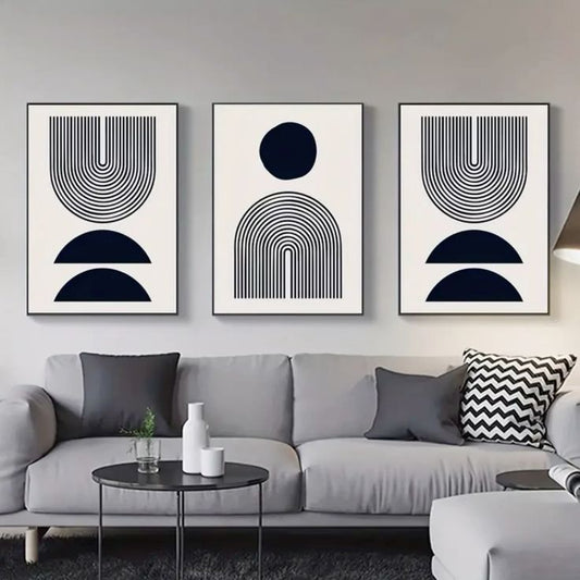 Geometric Wall Art - Set of 3