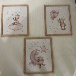 Dreamy Teddy Bear & Moon Nursery Set