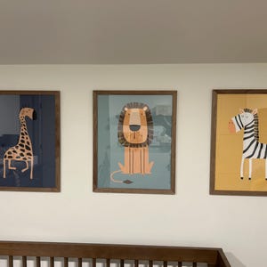 Safari Friends Trio Art Print Set of 3