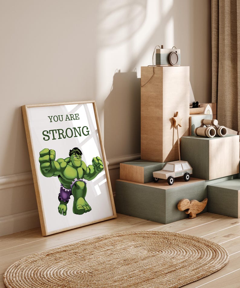Marvel Superhero Inspirational Wall Art Set