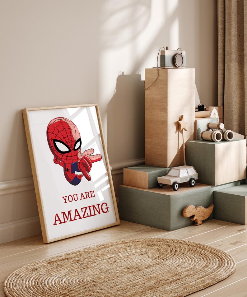 Marvel Superhero Inspirational Wall Art Set
