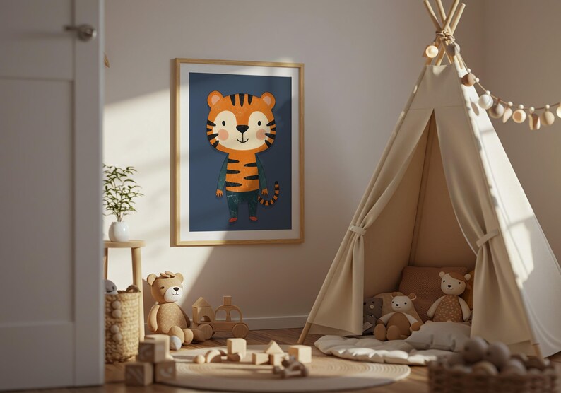 3-Piece Kids Animal Wall Art
