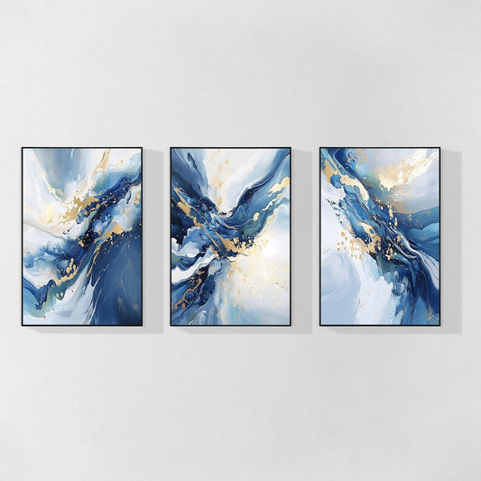 Set of 3 Fluid Ink Framed Prints